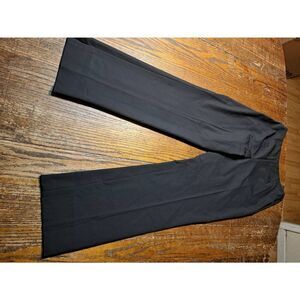 Size 6 Etcetera Black Side Zip Pants Trousers with Ankle Slit Dress Casual Pants